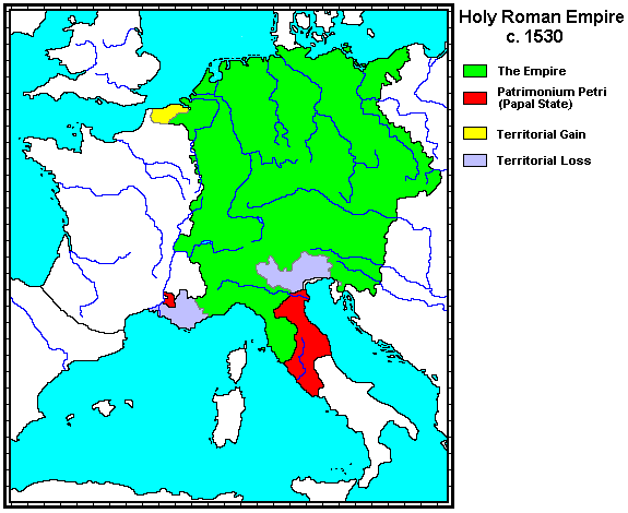 map of Holy Roman Empire