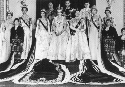 Queen Elizabeth II Coronation Family Photo