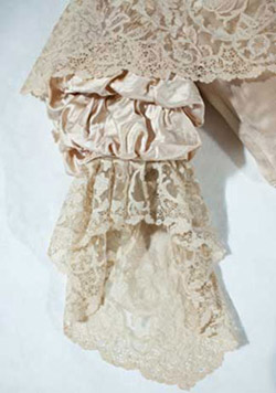 Detail of Lace of Queen Victoria's wedding dress