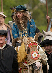 Katherine Howard as played by Tamzin Merchant with JRM as King Henry VIII