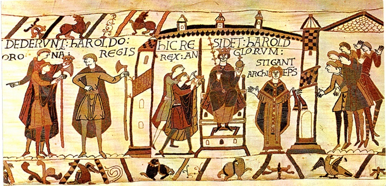 Bayeux Tapestry showing William the Conqueror