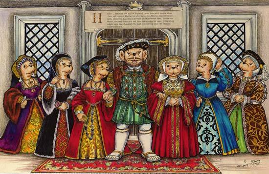 LOL Henry bear and his six wives