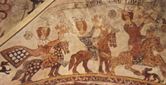 10th century tapestry - The allegoric hunt
