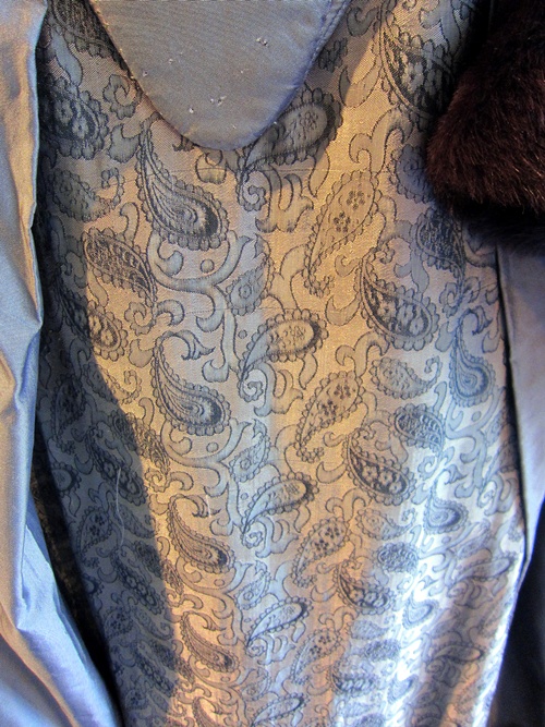 Close up of Anne Boleyn's dress
