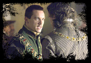 King Henry VIII played by Johnathan Rhys Meyers in The Tudors on Showtime