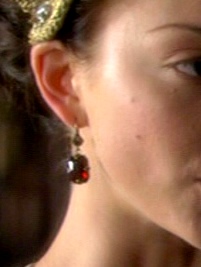 garnet earring