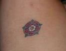 Tudor rose tattoo