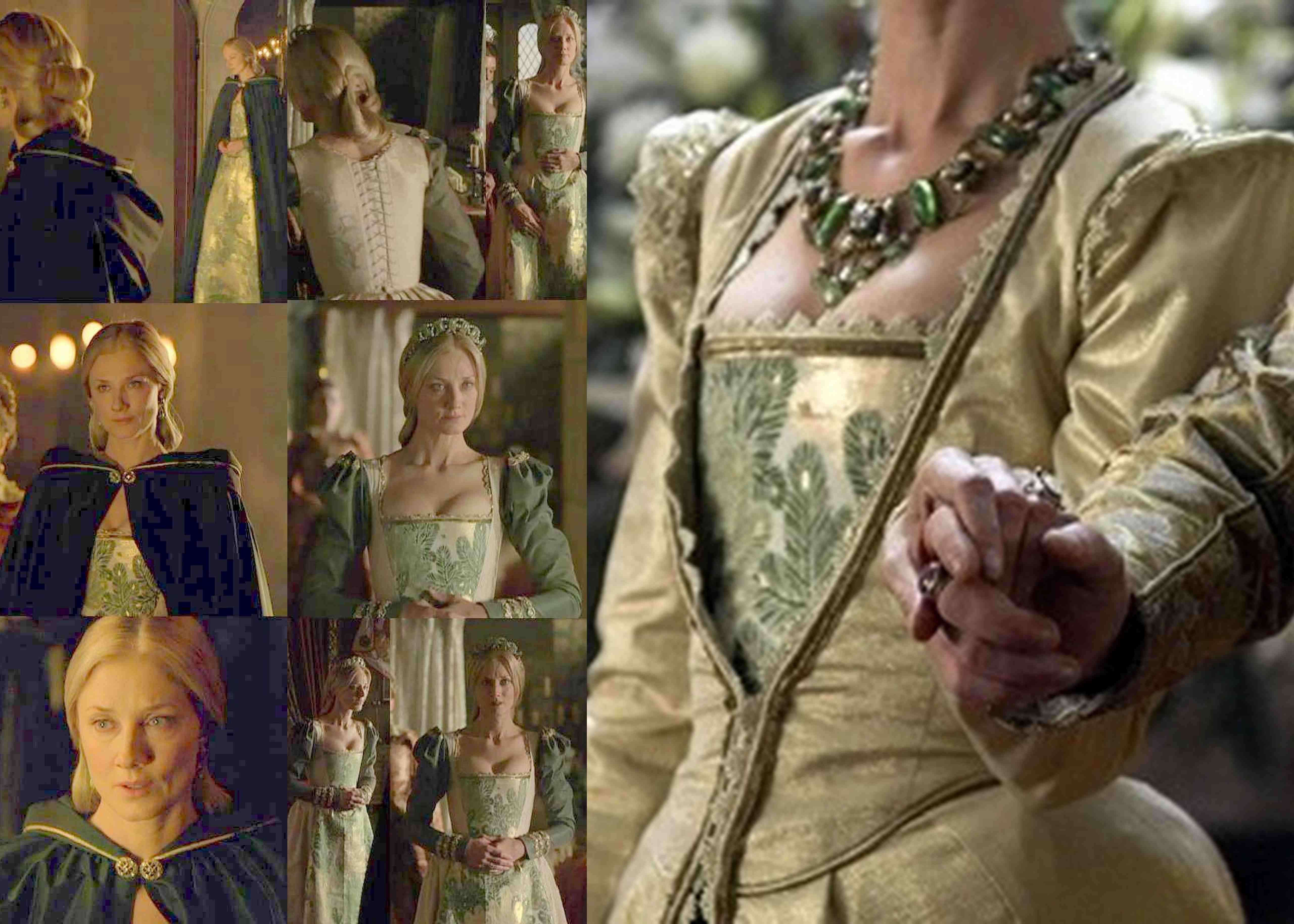 Collage of Catherine Parr's dress