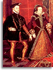 Queen Mary I and her husband, Prince Phillip