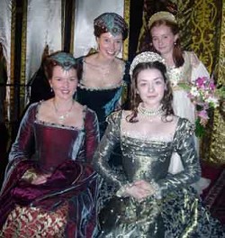 Mary, Elizabeth, and handmaids