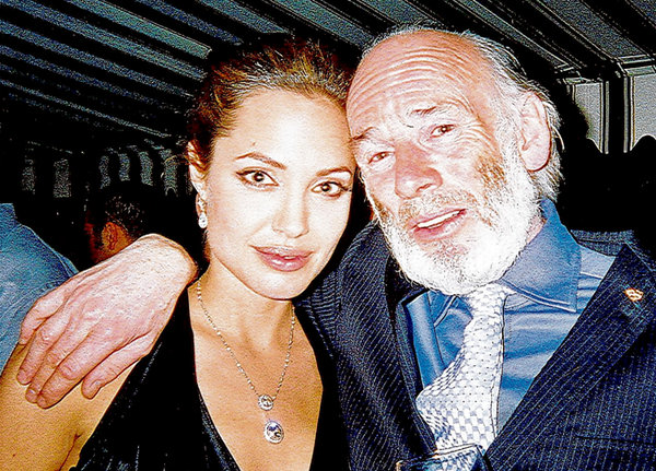 John Kavanagh with Angelina Jolie