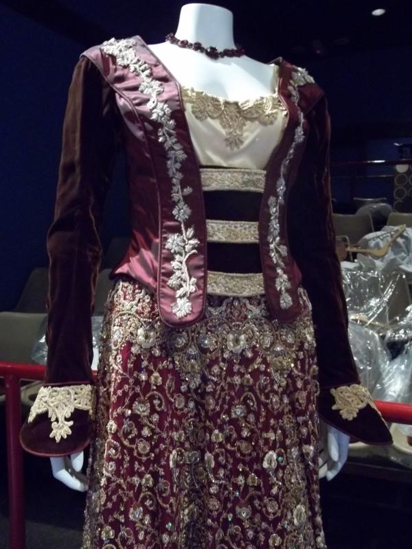 Anne Of Cleves Red Gown close up