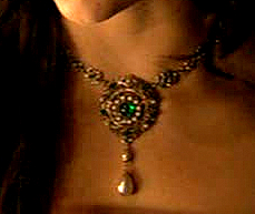 close up of necklace