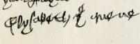 Elisabeth of York's signature