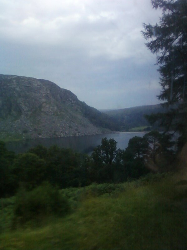 the view of Luggala lake