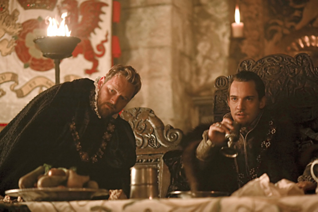 JRM as King Henry VIII with Richard Rich played by Rod Hallett