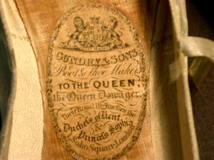 Insole of Queen Victoria's shoes
