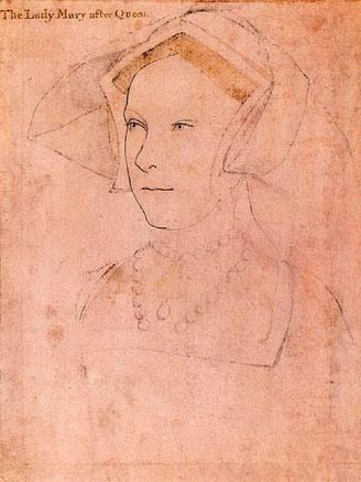 believed to be of Princess Mary Tudor, aged approx 17.