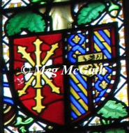 Anne of Cleves Hampton Court Window - Cleves and Burgundy arms © Meg McGath