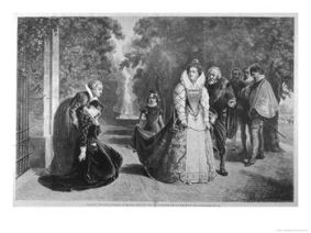 The meeting of Mary,queen of Scotts and Elizabeth I