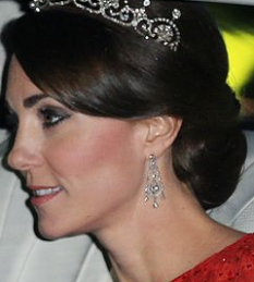 Jewellery of Today's British Royalty - Queen Mum Earrings