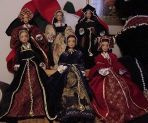 Six wives of Henry VII dolls