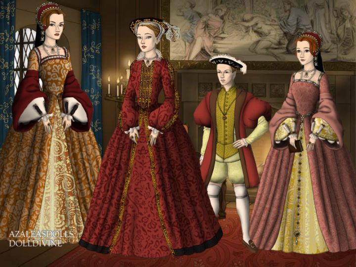 Tudor Dolls -- Doll Divine -- The Royal Family c.1543