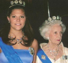 Crown Princess Victoria of Sweden and HRH Princess Lilian, Duchess of Halland