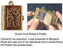 Anne Boleyn's prayer book carried to her execution