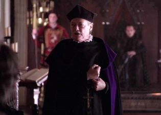 Bishop Stephen Gardiner as played by Simon Ward