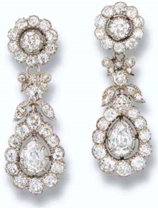 HRH Princess Margaret's Diamond Earrings