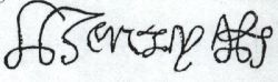 Henry VIII's signature