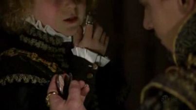 Edward showing Jane's thimble
