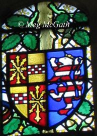 Anne of Cleves Hampton Court Window - Cleves and Hesse arms © Meg McGath