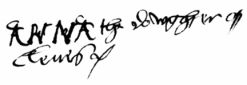 Anne of Cleves signature