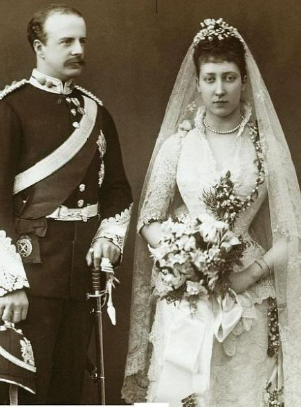 HRH Princess Louise, Princess Royal and Alexander Duff, 1st Duke of Fife on 27 July 1889