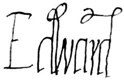 Edward VI's signature