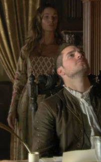 Henry Cavill as Charles Brandon with Gabrielle Anwar as Margaret Tudor