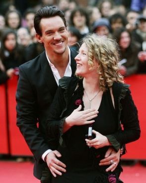 Irish actor Jonathan Rhys Meyers poses with Irish director Kirsten Sheridan before the screening of "August Rush" at the second annual film festival, 20 October 2007 in Rome. "August Rush" is presented in Alice category at the RomeFilmFest. From Getty Images by AFP/Getty Images.