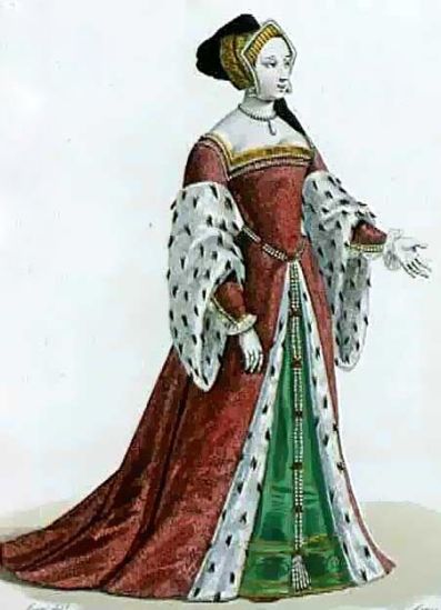English Costume 1520-1530, Anne Boleyn