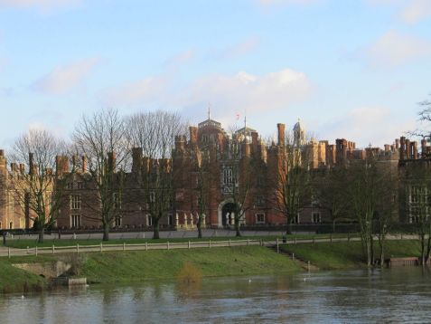 Hampton Court by the Thames River