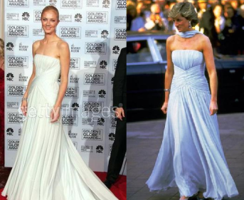 Joely Richardson's recreation of Princess Diana's Blue Gown