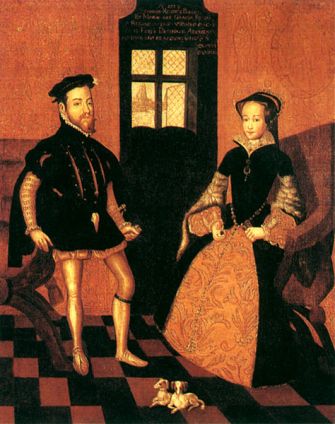 Queen Mary and the King consort Philip