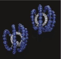 Cartier Sapphire Bead earrings -- The Duchess of Windsor Collection