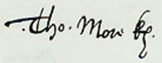 Thomas More signature