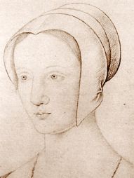 Mary Tudor in coif as widow