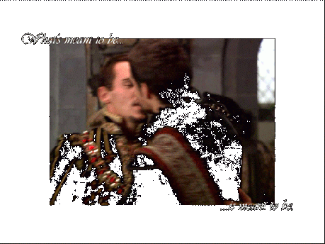 Henry and Charles kissing