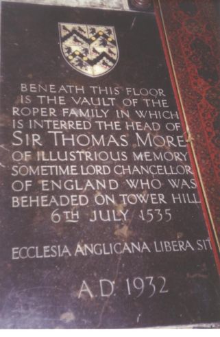 St. Dunstan's, Roper Chapel, Sir Thomas More