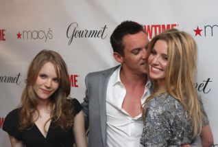 Tamzin Merchant with JRM & Annabelle Wallis at the Season 3 Launch Party