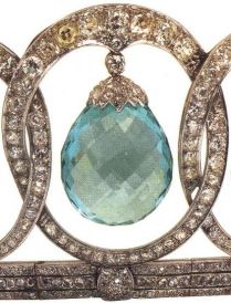 Aquamarine Diamond Tiara of Queen Victoria Eugenie of Spain